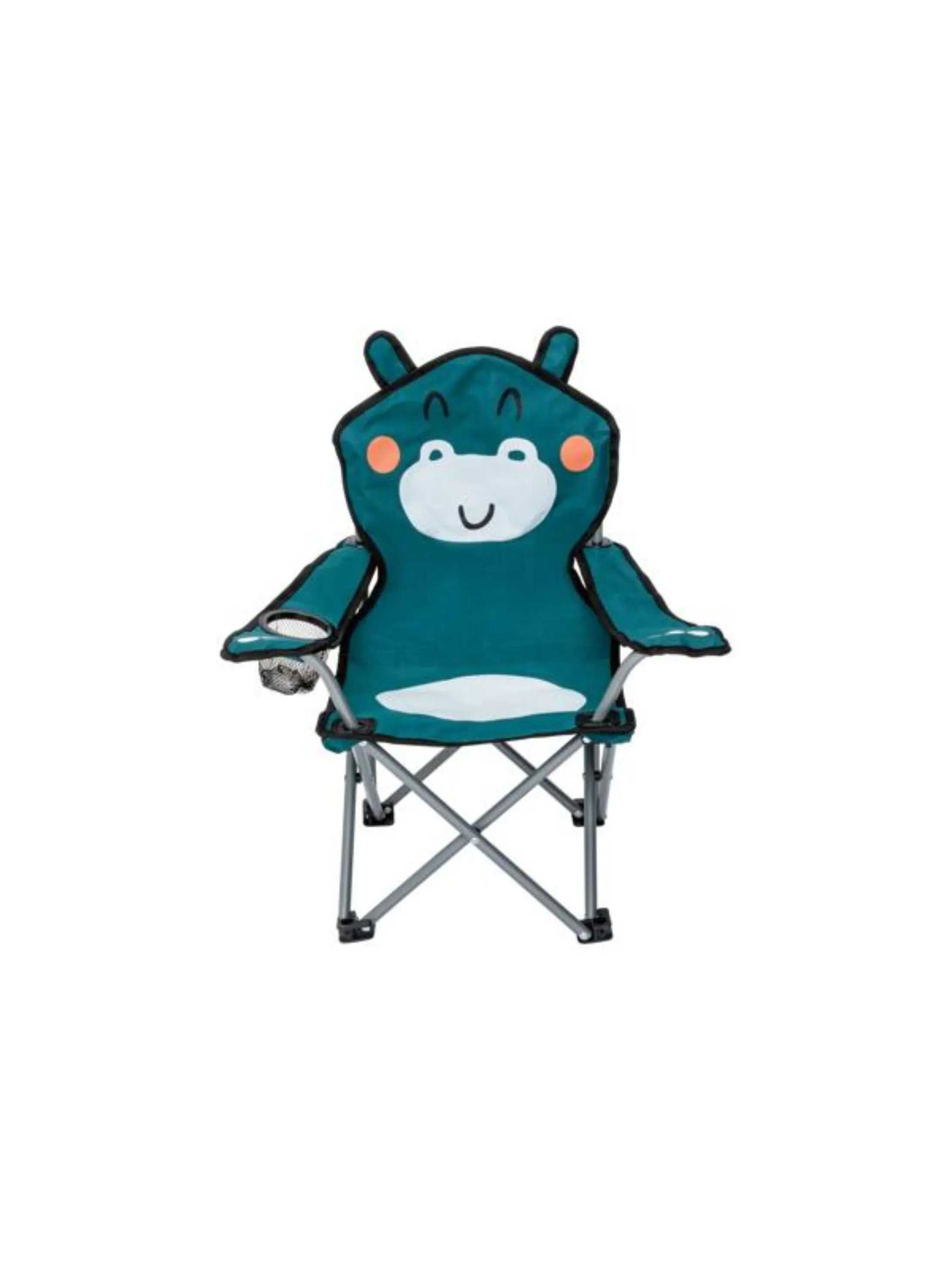 Kids' Camping Chair, Animal Design, Colorful, Blue Green