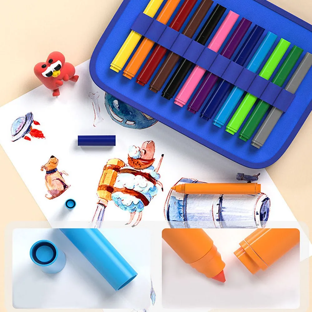 Kids colour pencils & Pens Art set with Hardcase Bag, 62 pcs