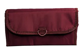 Kuber Industries Hanging Toiletry Bag - Large Capacity Travel Bag for Women and Men - Toiletry Kit, Cosmetic Bag, Makeup Bag - Travel Accessories (Maroon)