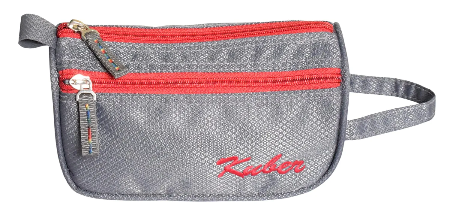 Kuber Industries Travel Toiletry Bag Shaving Dopp Kit (Grey)