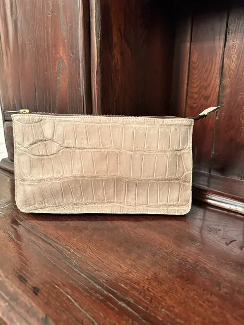 Lagrange Leather Genuine Wild American Alligator Clutch