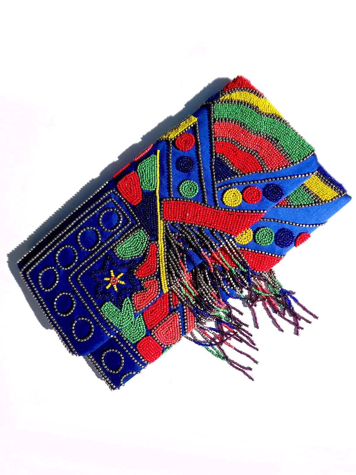 Large Beaded Envelope Clutch Bag Loca