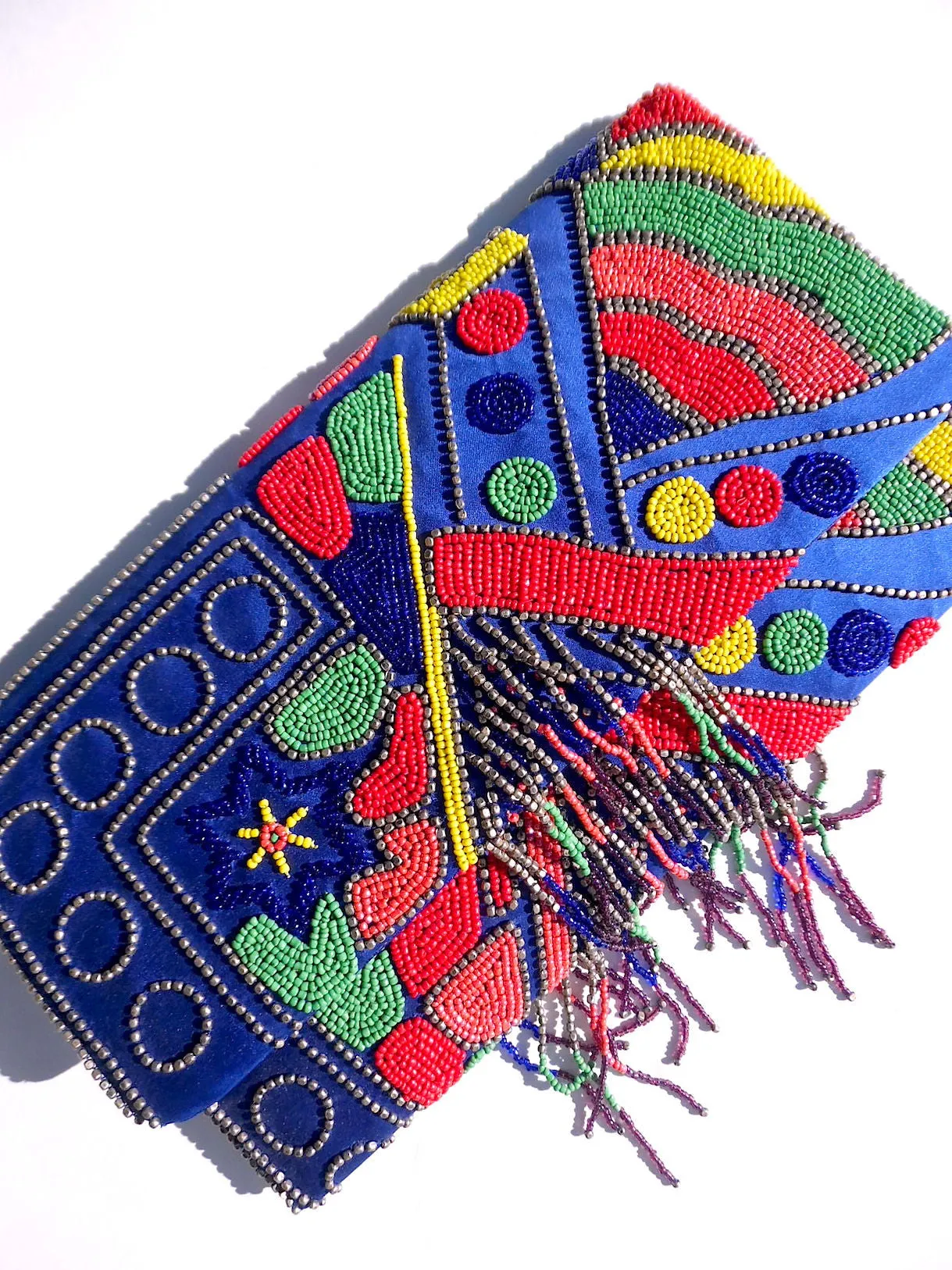 Large Beaded Envelope Clutch Bag Loca