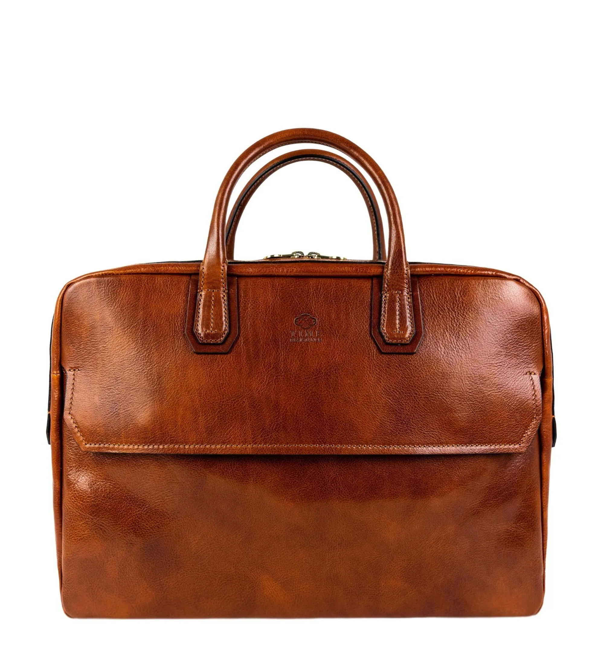 Large Leather Briefcase Laptop Bag - Nostromo