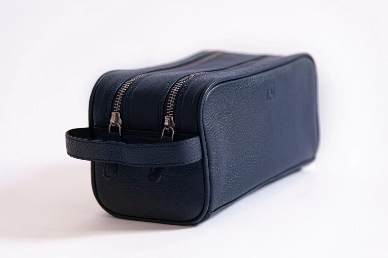 Le Mira 'The Homme' Genuine Leather Toilet Bag