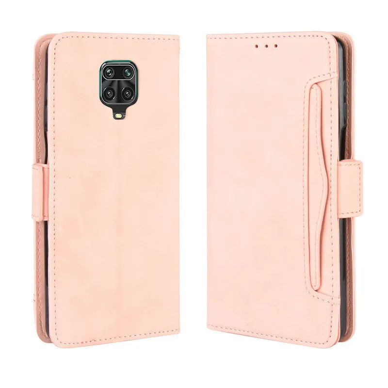 Leather flip phone case for Redmi Note 9 Pro Max Black