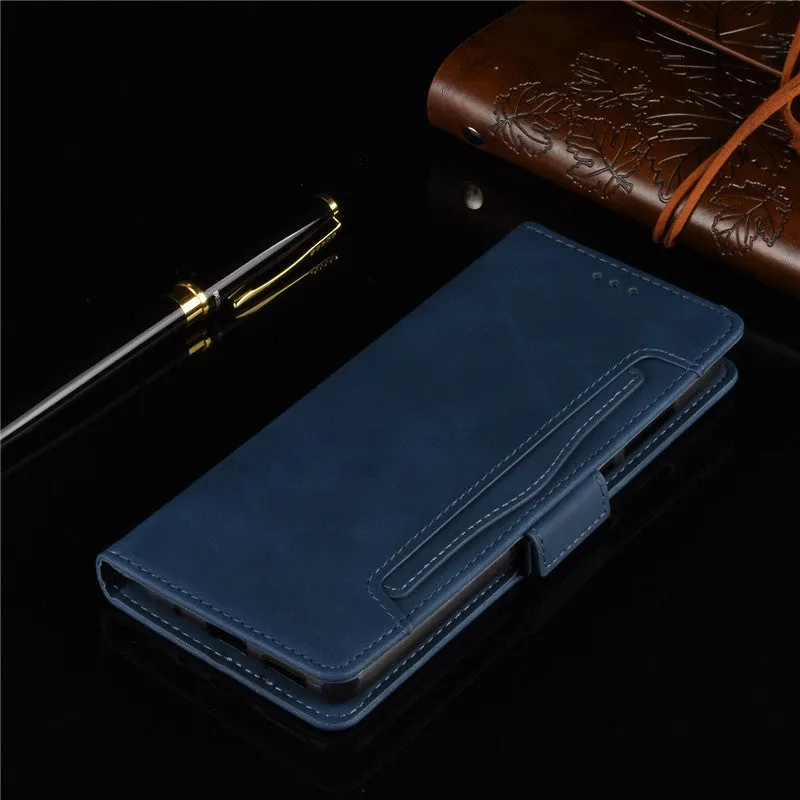 Leather flip phone case for Redmi Note 9 Pro Max Black