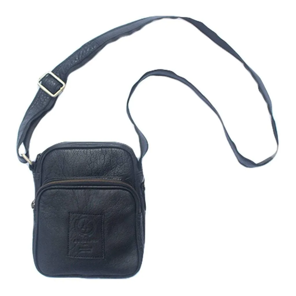 Leather Pax Crossbody Black Bag