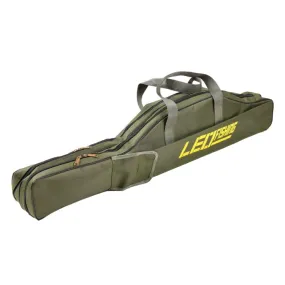 LEO 27746 Folding Fishing Rod Bag Long Fishing Gear Soft Bag, Length: 1m Army Green