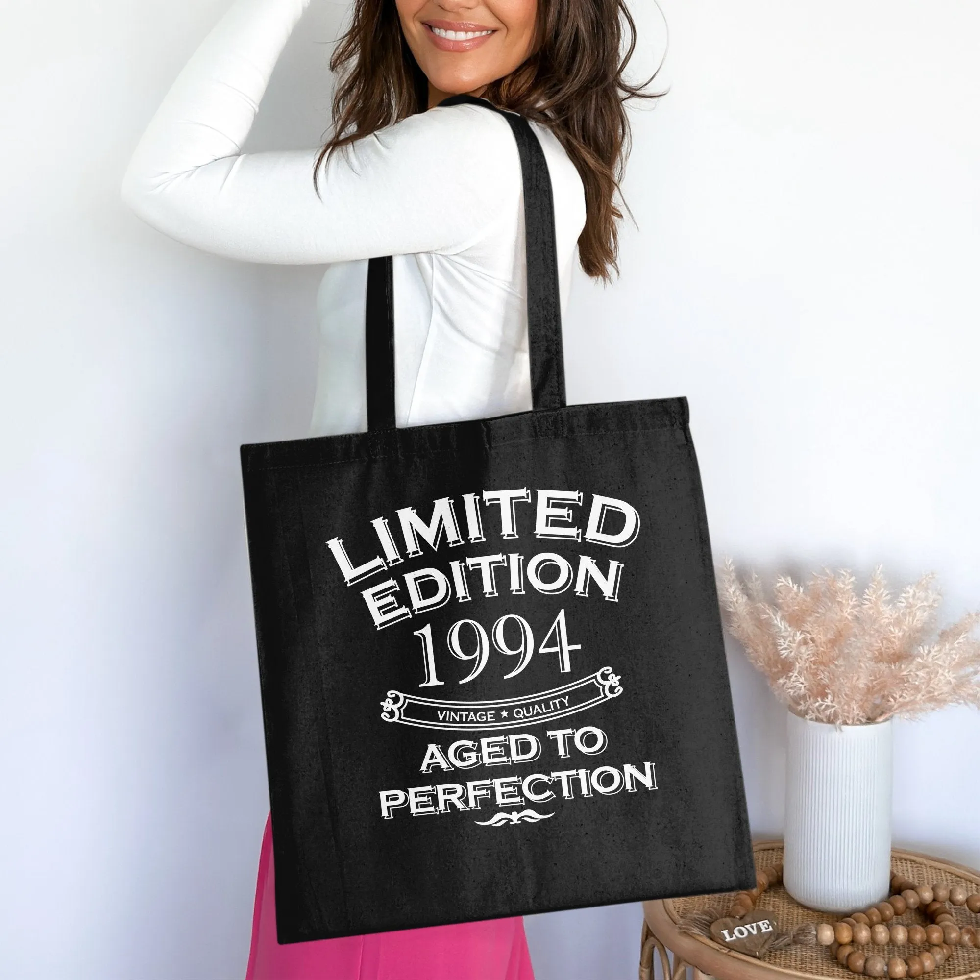 Limited Edition 1994 Tote Bag for Birthday Cotton Bag for Life Vintage Quality Aged to Perfection Tote Bag