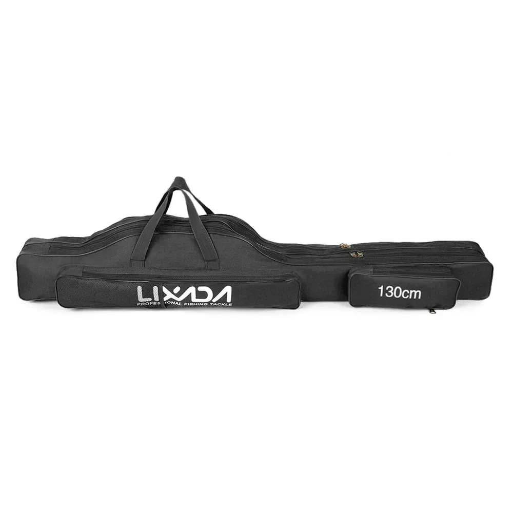 Lixada 210cm  Fishing Bag Portable Folding Fishing Rod Reel Bag Fishing Pole Gear Tackle Tool Carry Bag Storage Bag Organizer