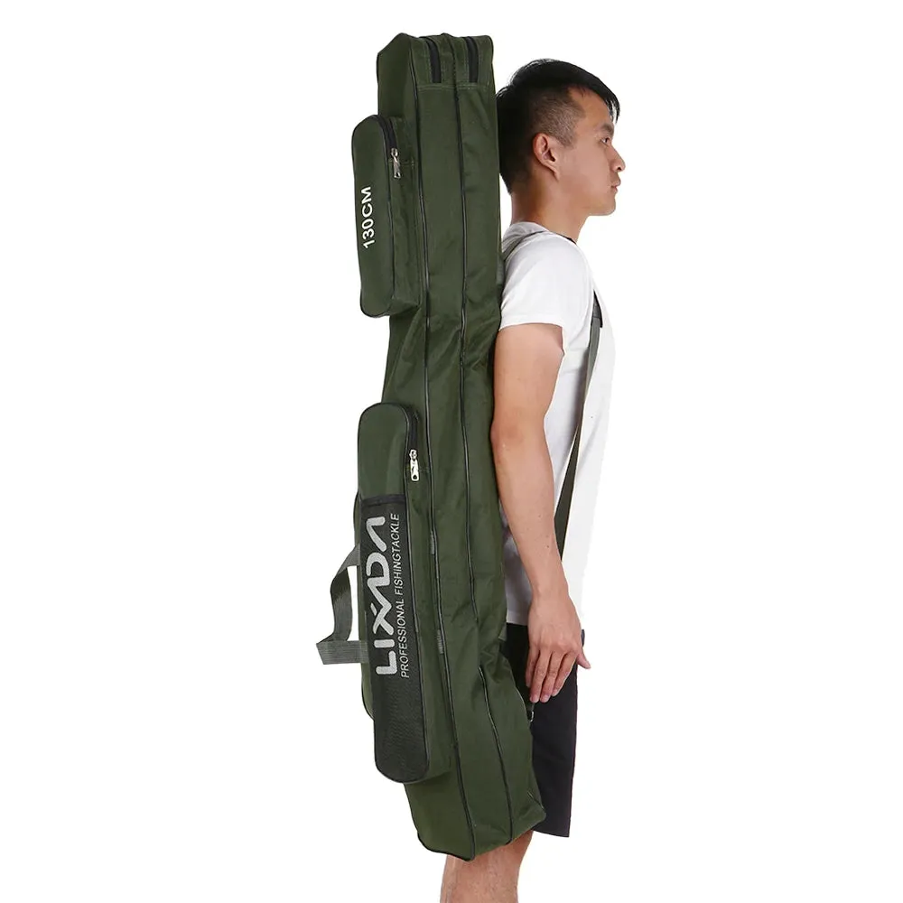 Lixada 210cm  Fishing Bag Portable Folding Fishing Rod Reel Bag Fishing Pole Gear Tackle Tool Carry Bag Storage Bag Organizer