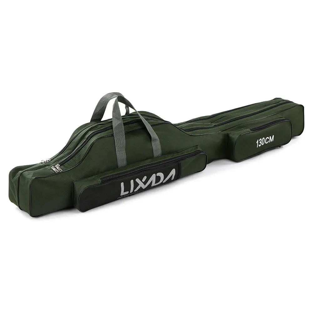 Lixada 210cm  Fishing Bag Portable Folding Fishing Rod Reel Bag Fishing Pole Gear Tackle Tool Carry Bag Storage Bag Organizer