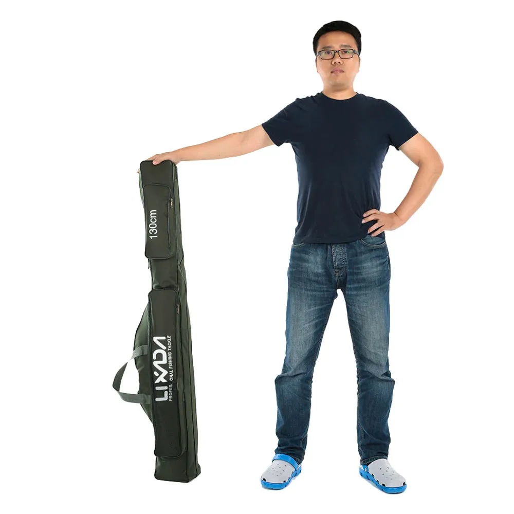 Lixada 210cm  Fishing Bag Portable Folding Fishing Rod Reel Bag Fishing Pole Gear Tackle Tool Carry Bag Storage Bag Organizer