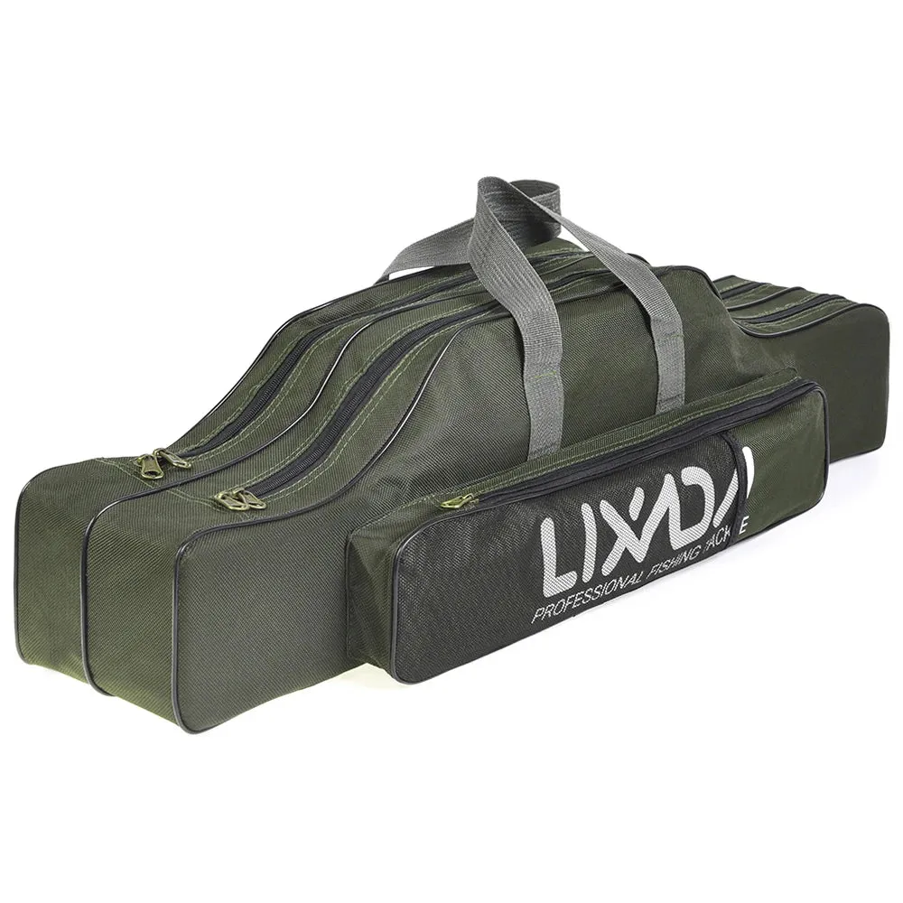 Lixada 210cm  Fishing Bag Portable Folding Fishing Rod Reel Bag Fishing Pole Gear Tackle Tool Carry Bag Storage Bag Organizer