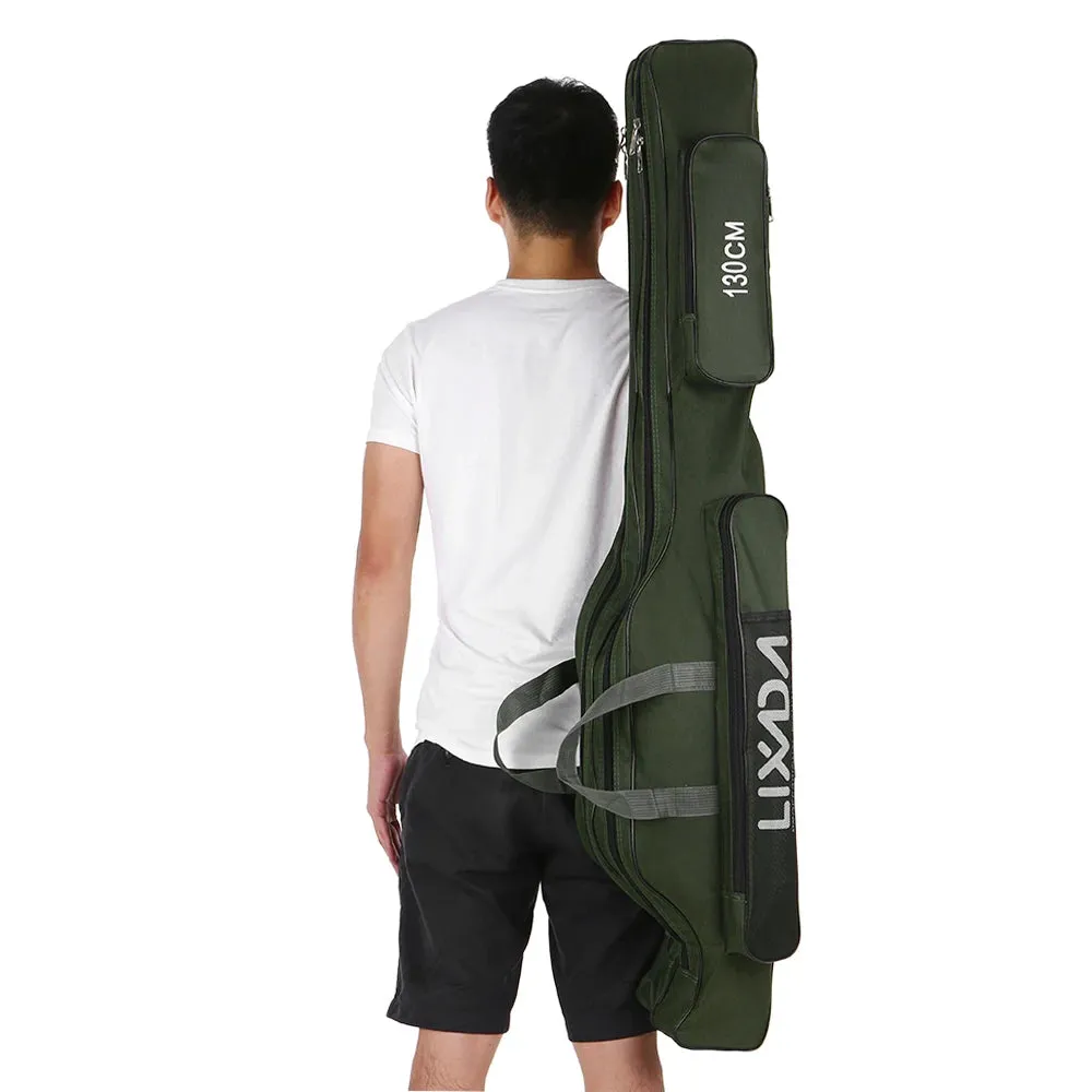 Lixada 210cm  Fishing Bag Portable Folding Fishing Rod Reel Bag Fishing Pole Gear Tackle Tool Carry Bag Storage Bag Organizer