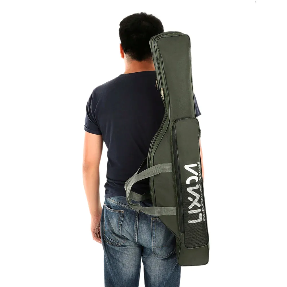 Lixada 210cm  Fishing Bag Portable Folding Fishing Rod Reel Bag Fishing Pole Gear Tackle Tool Carry Bag Storage Bag Organizer