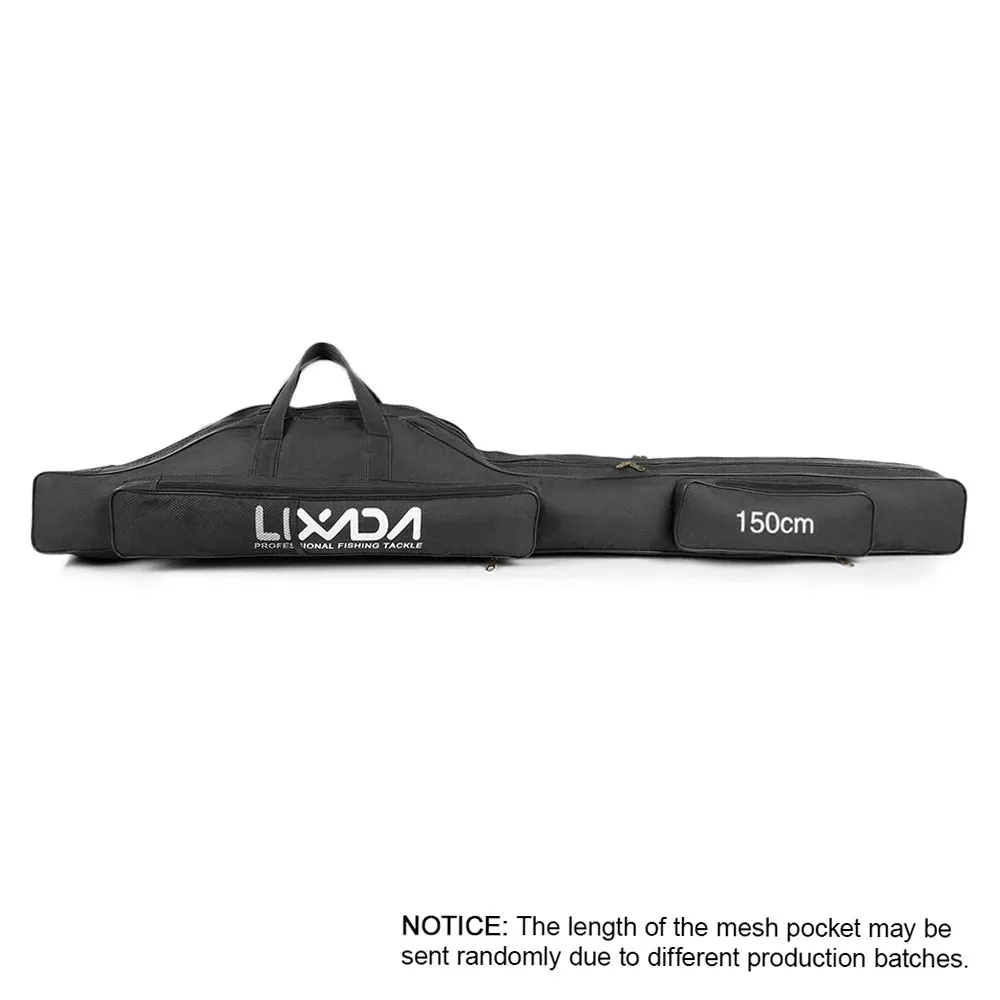 Lixada 210cm  Fishing Bag Portable Folding Fishing Rod Reel Bag Fishing Pole Gear Tackle Tool Carry Bag Storage Bag Organizer