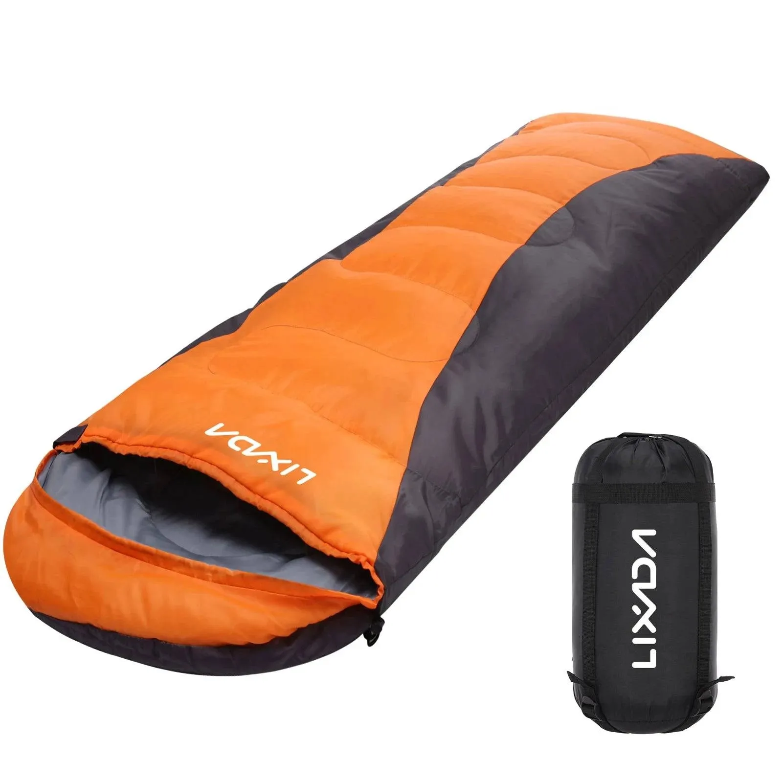 Lixada Sleeping Bag 4-Season Camping Warm Sleeping Bag Waterproof with Storage Bag for Camping Hiking Travel Outdoor Adventure