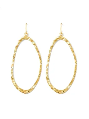 Long Abstract Gilded Earrings | Gold