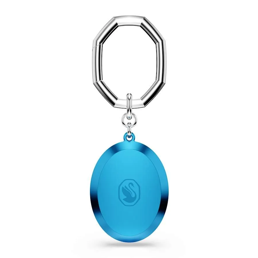 Lucent Oval Cut Blue Key Ring 5666644