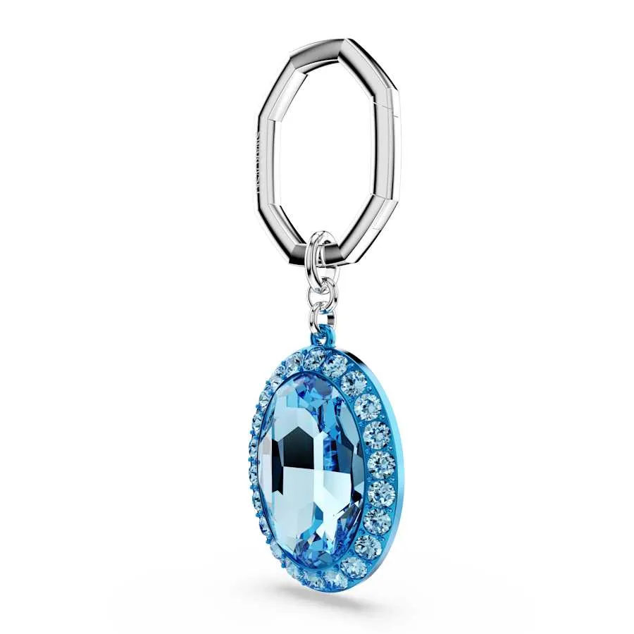 Lucent Oval Cut Blue Key Ring 5666644