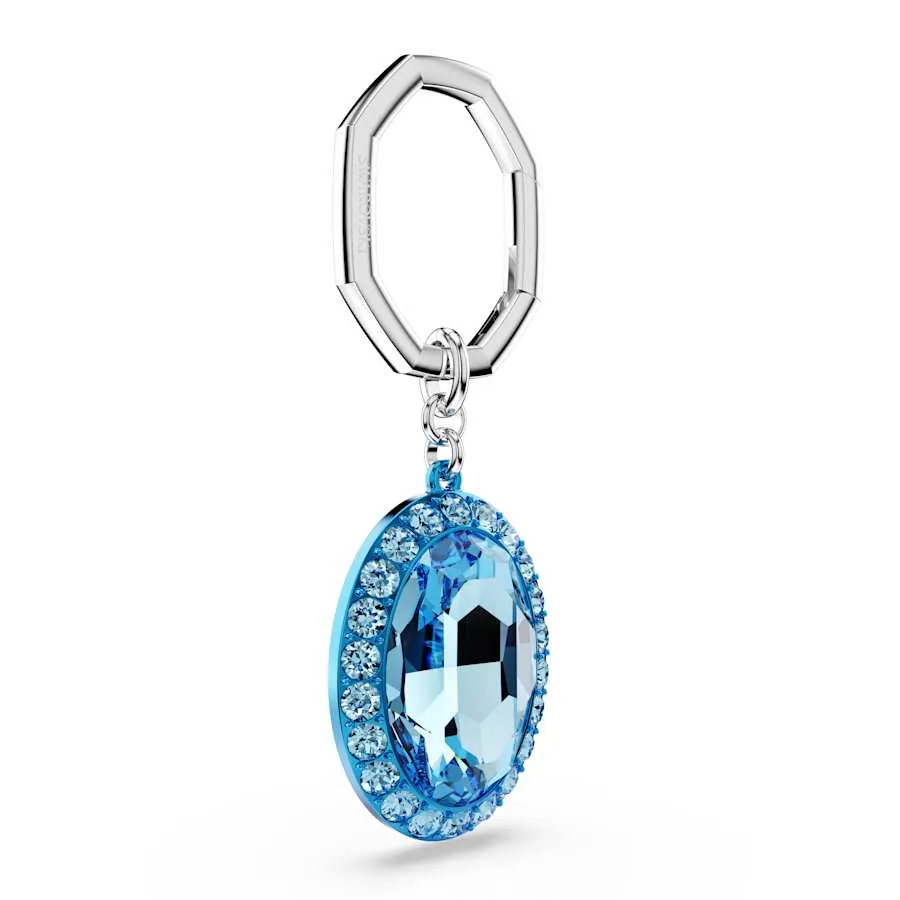 Lucent Oval Cut Blue Key Ring 5666644