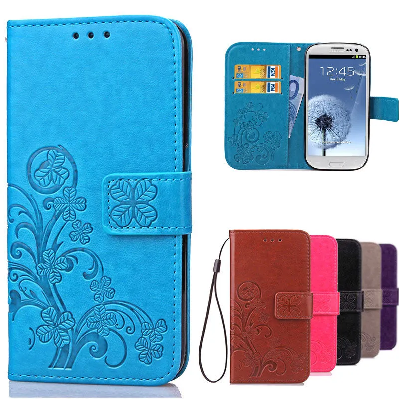 Luxury Case for Samsung Galaxy S3 Flip Wallet Leather Cover For Samsung S3 Case Galaxy I9300 Neo i9301 Duos i9300i Phone Case