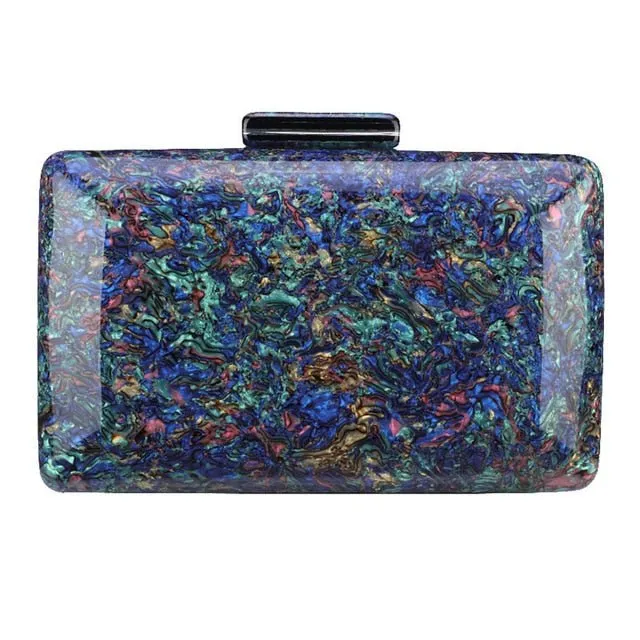 Luxy Moon Colorful Hard Acrylic Evening Bag