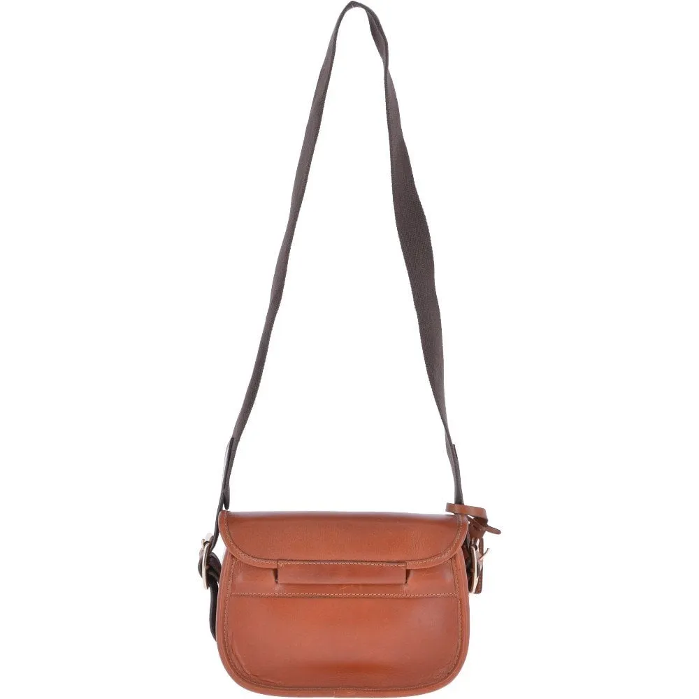 Maddox Leather Cartridge Bag - TAN