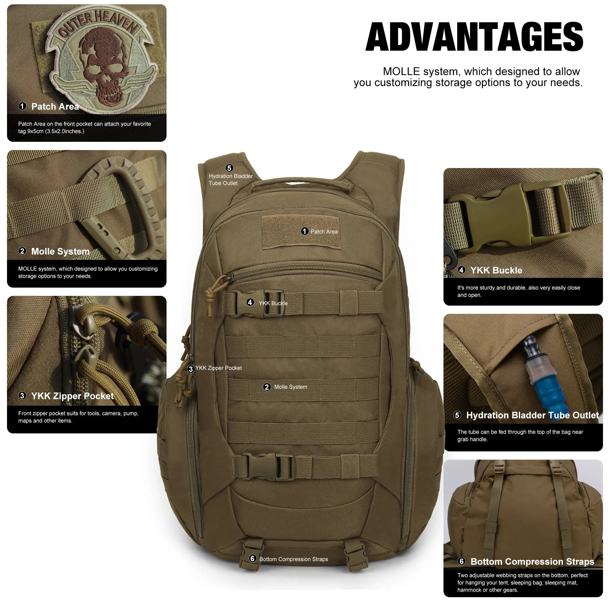 Mardingtop 28L Tactical Backpack