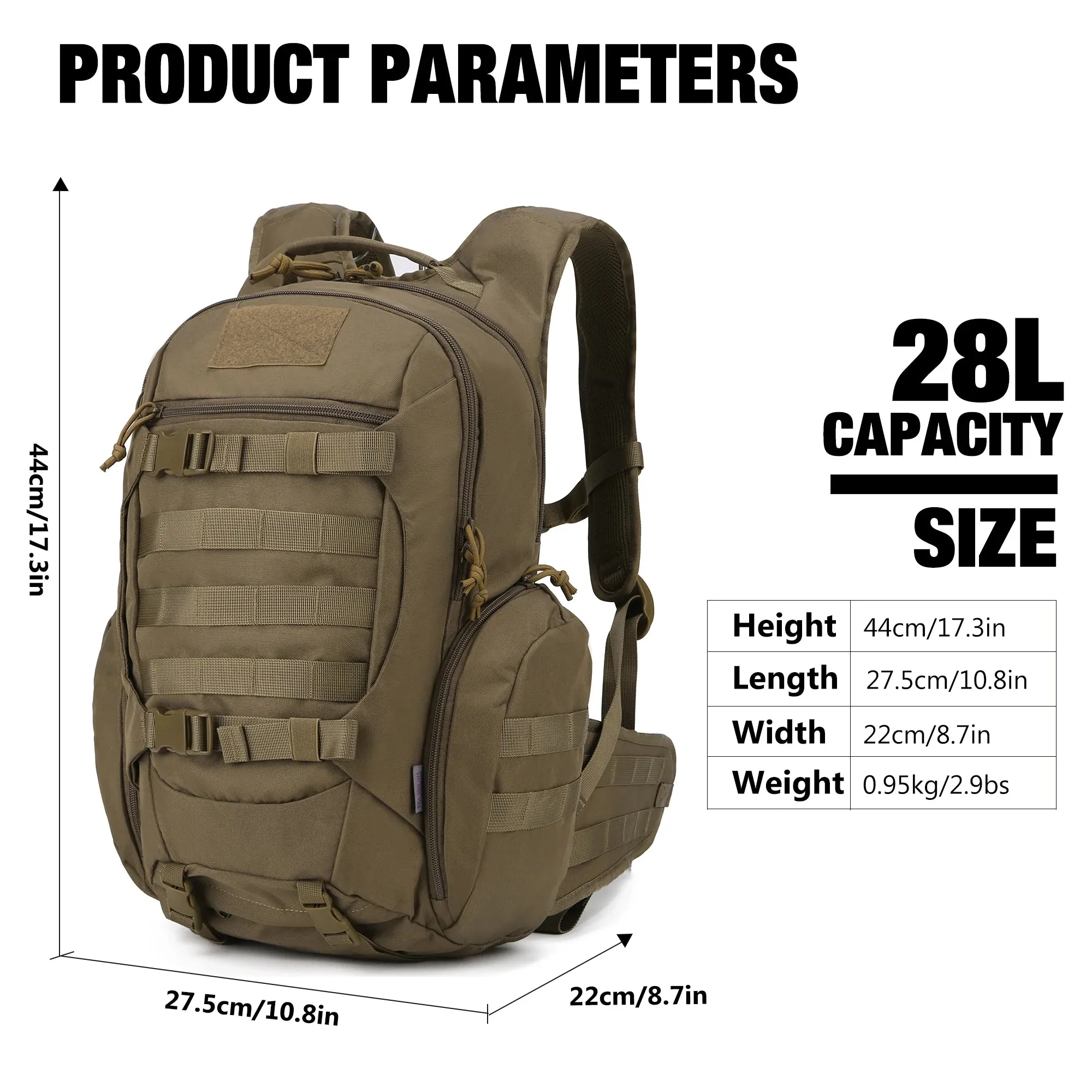 Mardingtop 28L Tactical Backpack