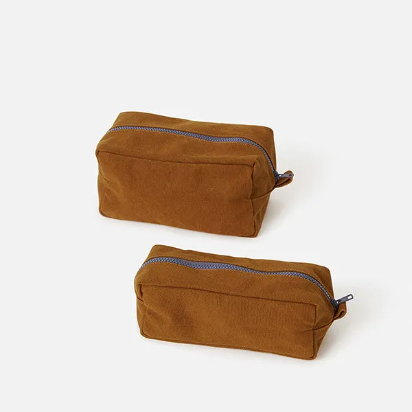 Marlo Contrast Wash Bag (Large) - Masala   Lupin