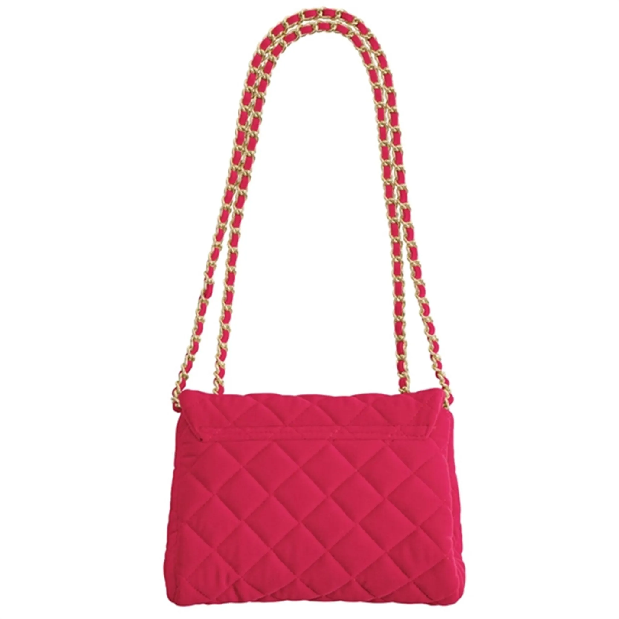 Milledeux Medium Velvet Bag Azalea Pink