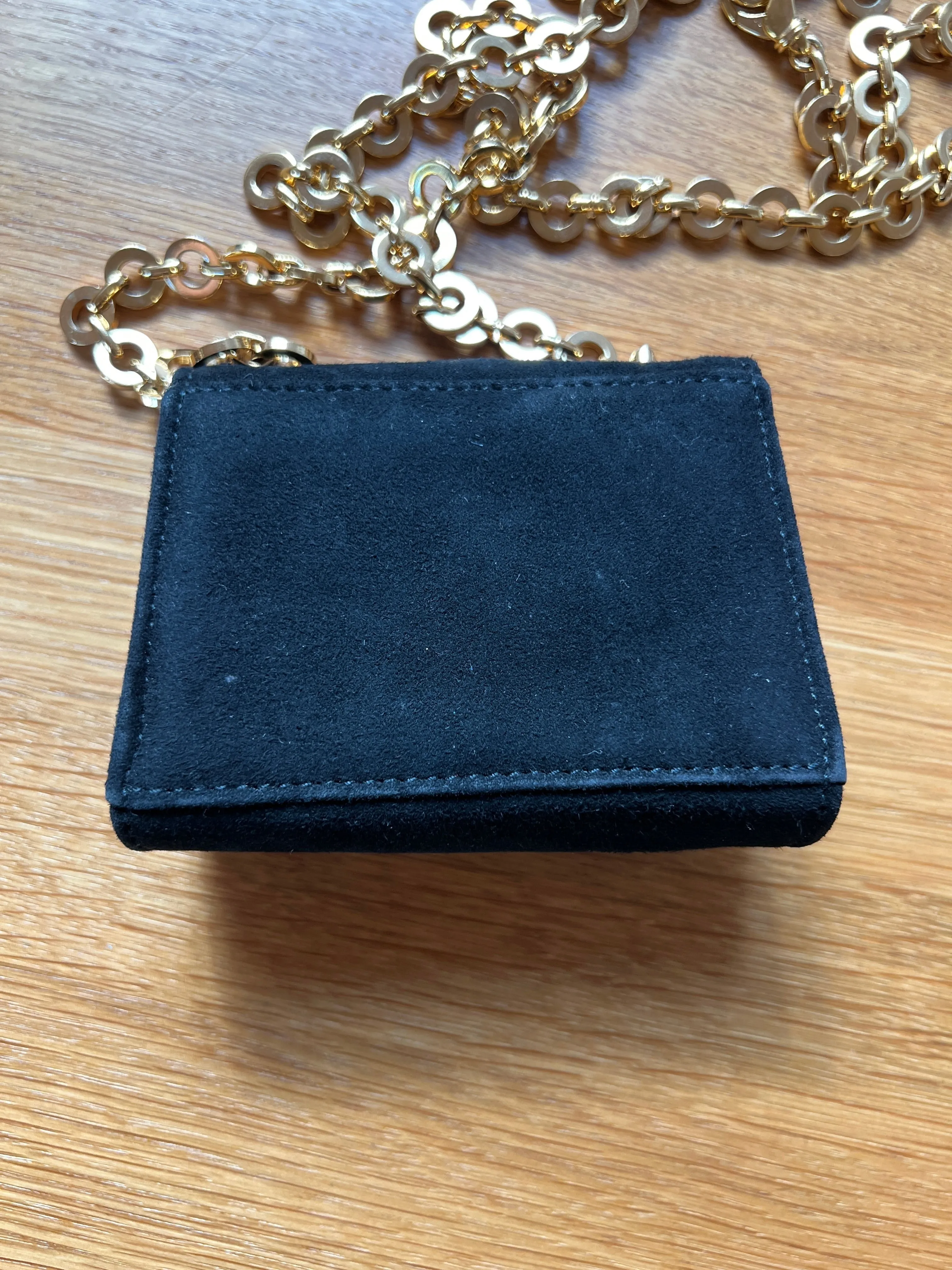 Mini Black Suede Bag