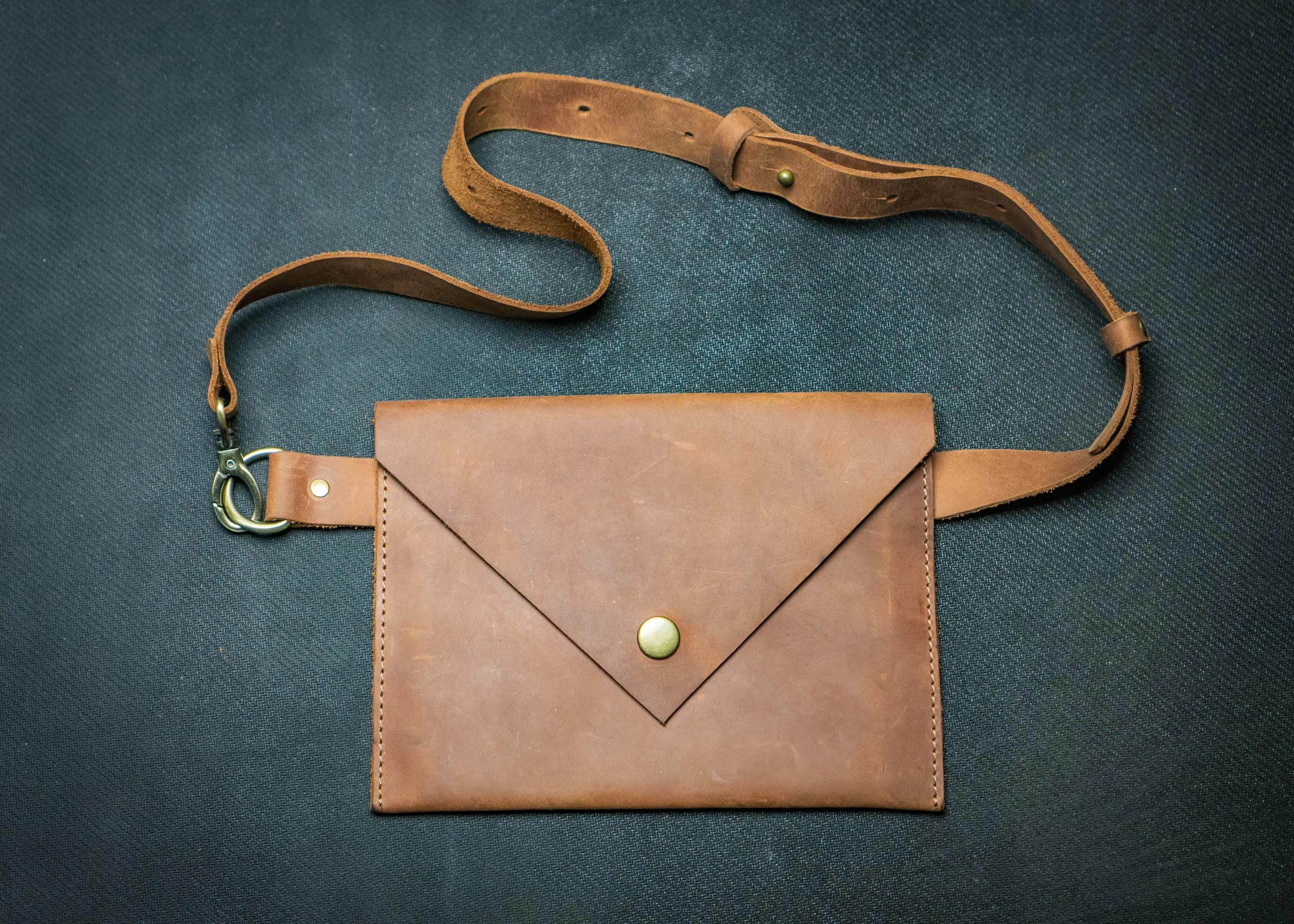 Minimalist Envelope Bag | Crossbody bag brown leather, Handcrafted