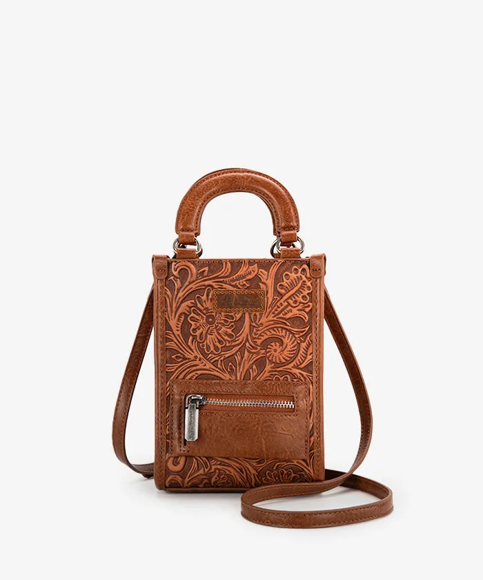 Montana West Tooled Mini Crossbody