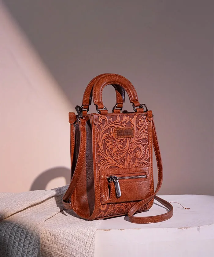 Montana West Tooled Mini Crossbody