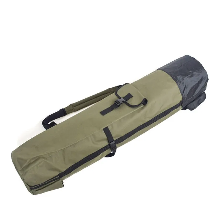 Multifunctional Fishing Rod Bag Fishing Tackle Bag Fishing Supplies,Size: 123x34cm(Army Green)