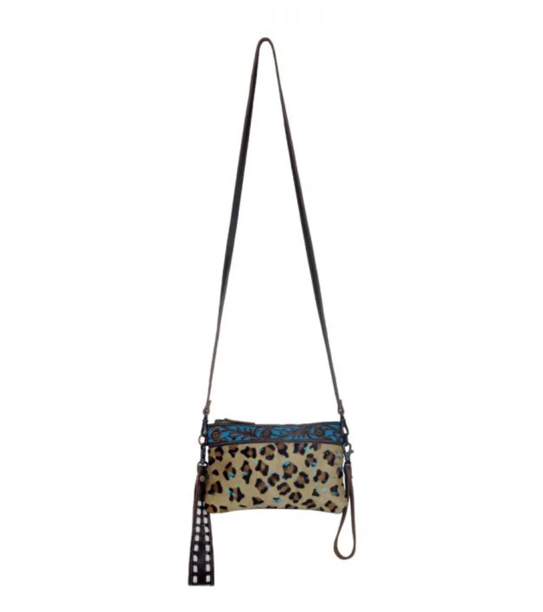 Myra small cheetah belt bag wristlet