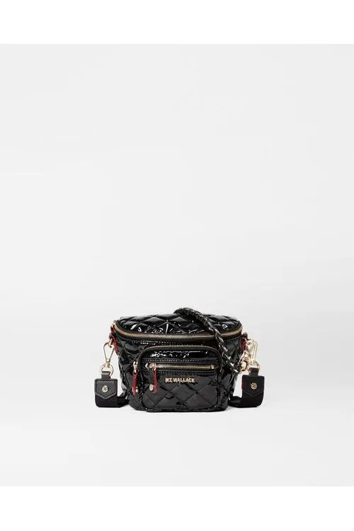 MZ Wallace Micro Crosby Sling 1555C0434 | Black Lacquer