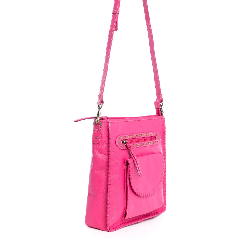 Ninnekah Leather Bag In Magenta