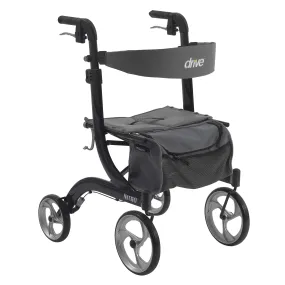 Nitro Euro Style Rollator Rolling Walker, Black