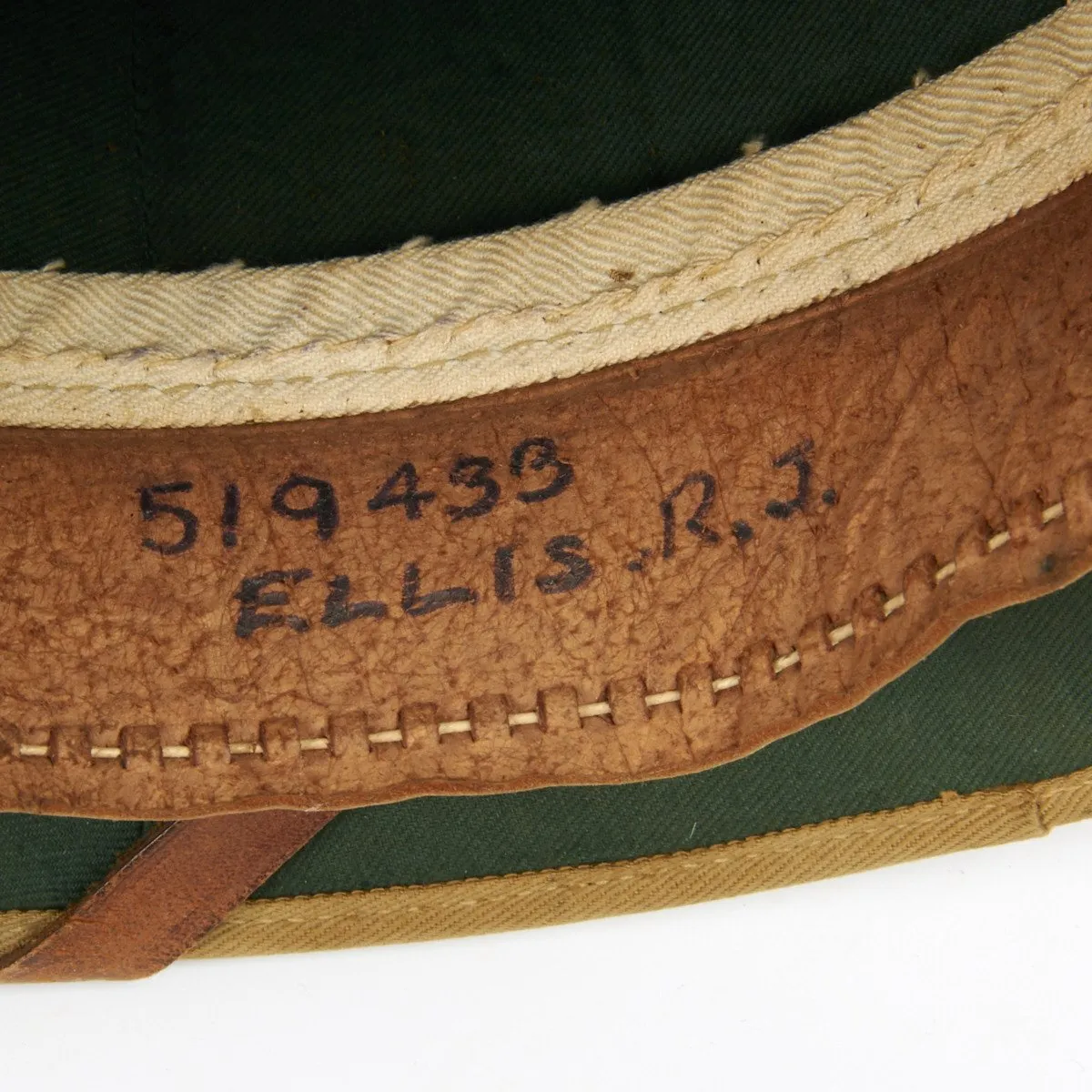 Original British WWI Royal Flying Corps Pith Sun Helmet with Carry Bag- Dated 1915