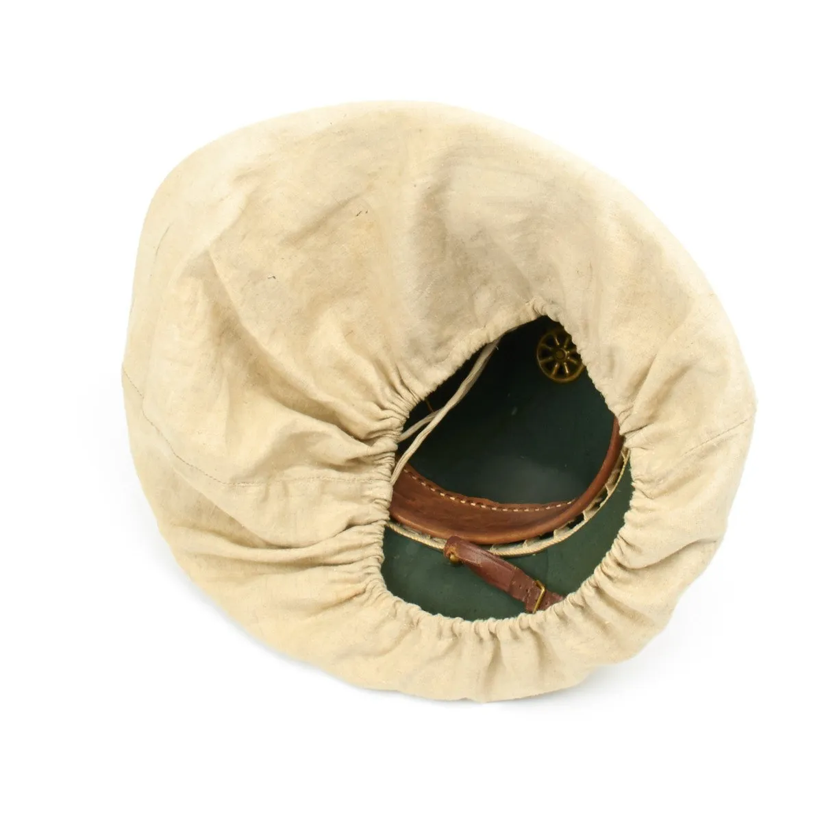 Original British WWI Royal Flying Corps Pith Sun Helmet with Carry Bag- Dated 1915