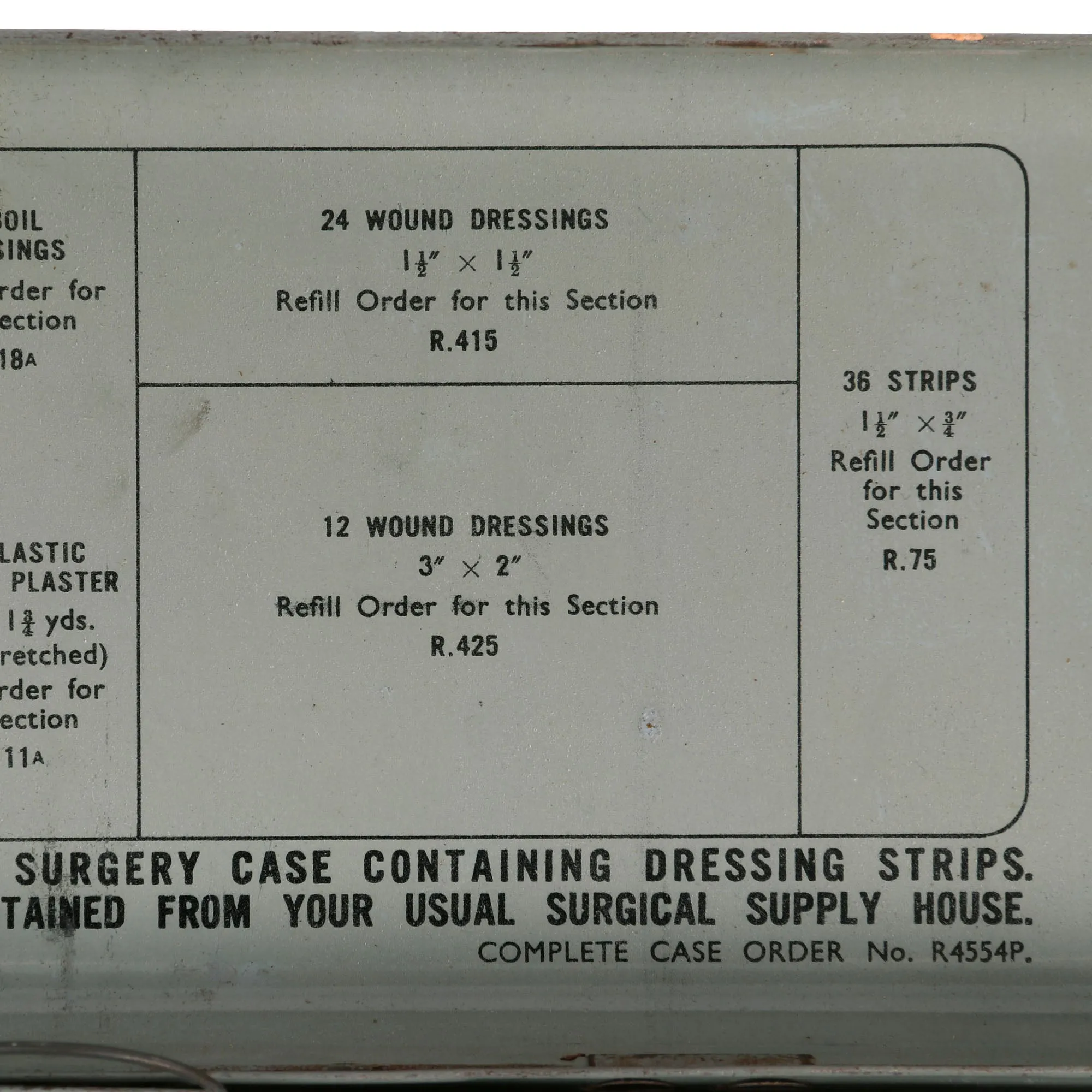 Original British WWII Pattern 1937 Medic / Surgeon Large Medical Bag Filled With Dressings and Instruments