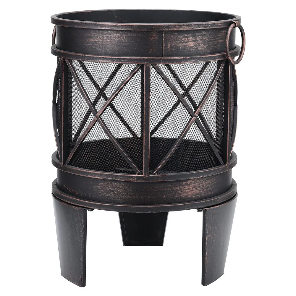 Outdoor Fire Pit Bucket with 3 Legs