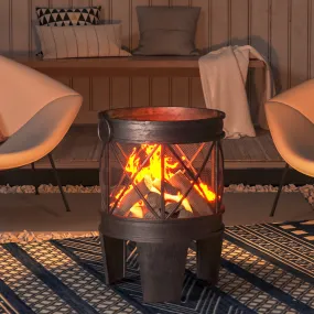 Outdoor Fire Pit Bucket with 3 Legs