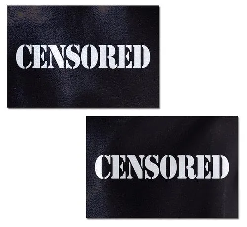 Pastease - Black Censor Bar Pasties