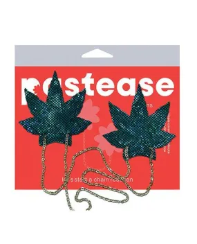 Pastease Chains Disco Weed Leaf - Green O/s